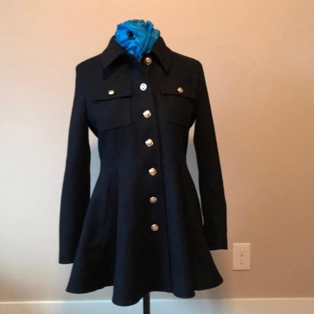 Laundry by Shelli Segal Flared Pea Coat